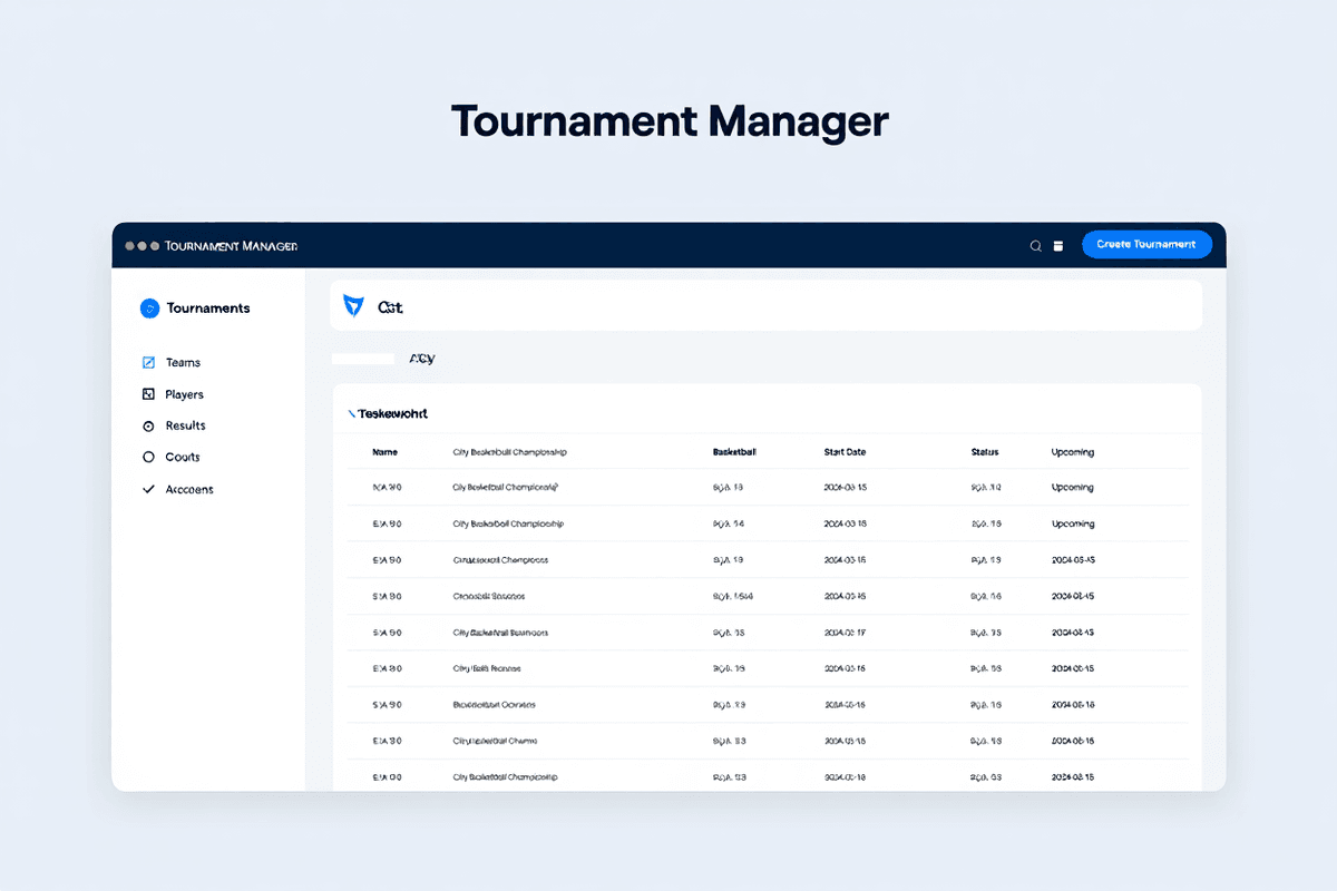 Dashboard web del organizador